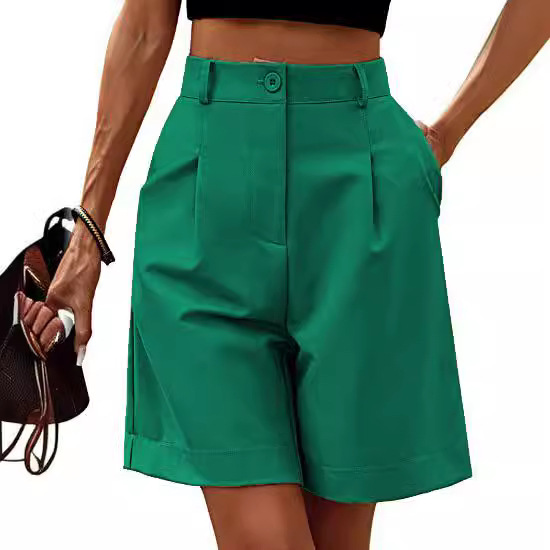 High Waist Slim Casual Bermuda for Women