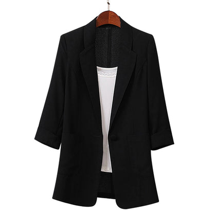 Casual Loose-Fit 3/4 sleeve Jacket for Women