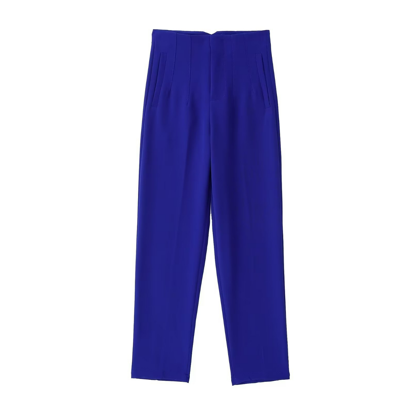 Basic Pleated Straight Leg Pants for Women