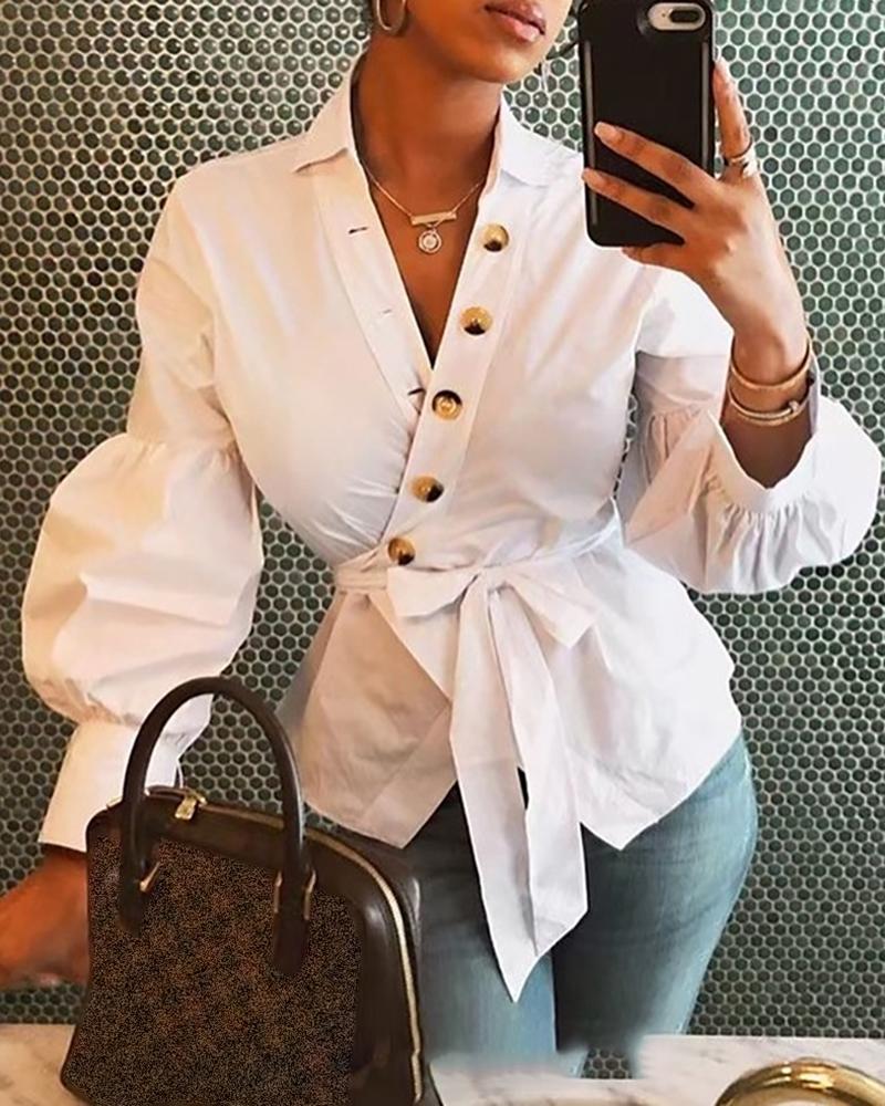 Lantern long Sleeve Blouse for Women