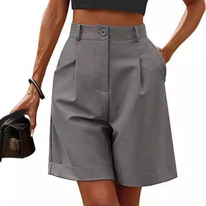 High Waist Slim Casual Bermuda for Women