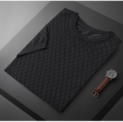 Luxe Elegance Loose Knit Tee Shirt