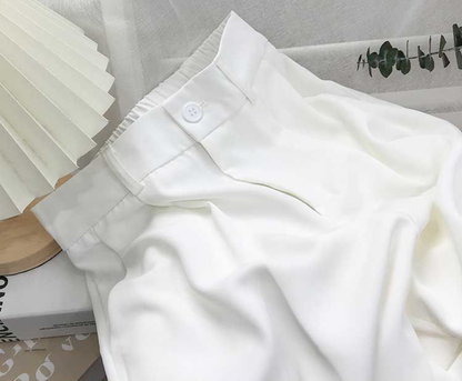 High Waist Loose Slim Cigarette Pants for Women