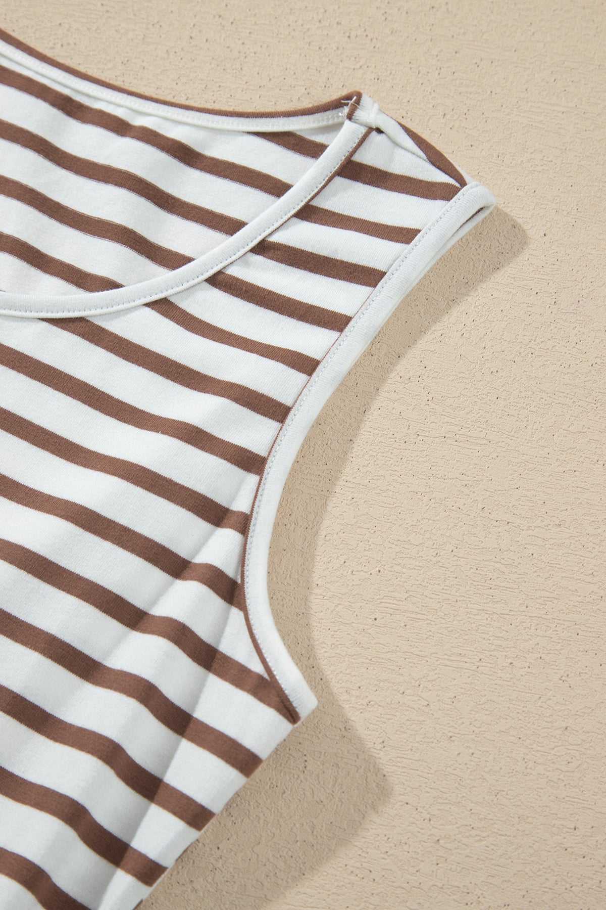 Striped Colorblock Sleeveless Maxi Dress