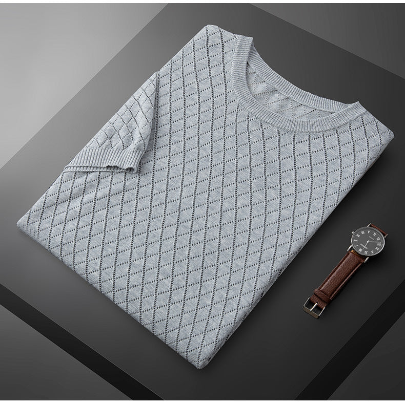 Luxe Elegance Loose Knit Tee Shirt