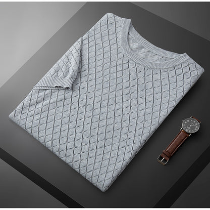 Luxe Elegance Loose Knit Tee Shirt
