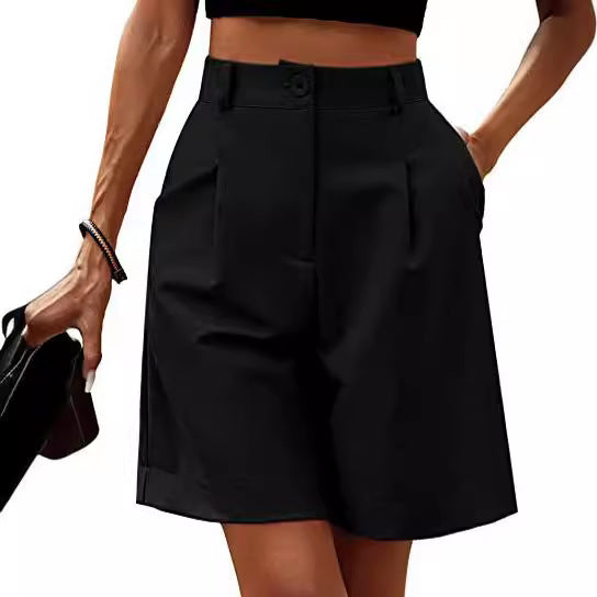 High Waist Slim Casual Bermuda for Women