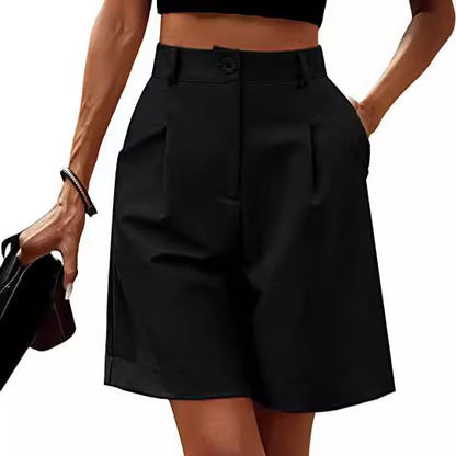 High Waist Slim Casual Bermuda for Women