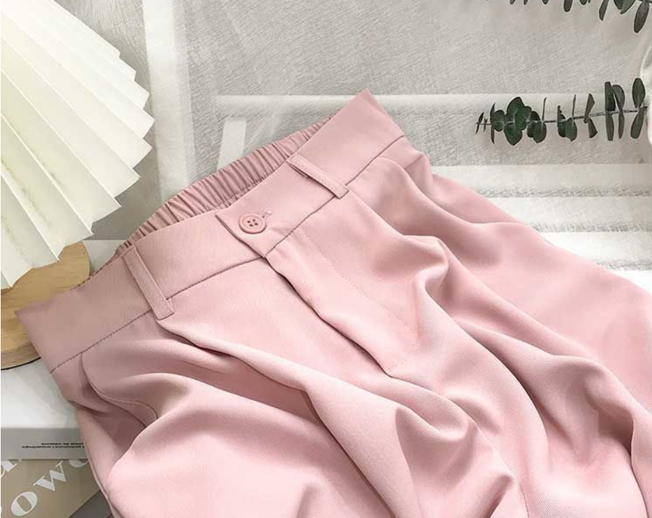 High Waist Loose Slim Cigarette Pants for Women