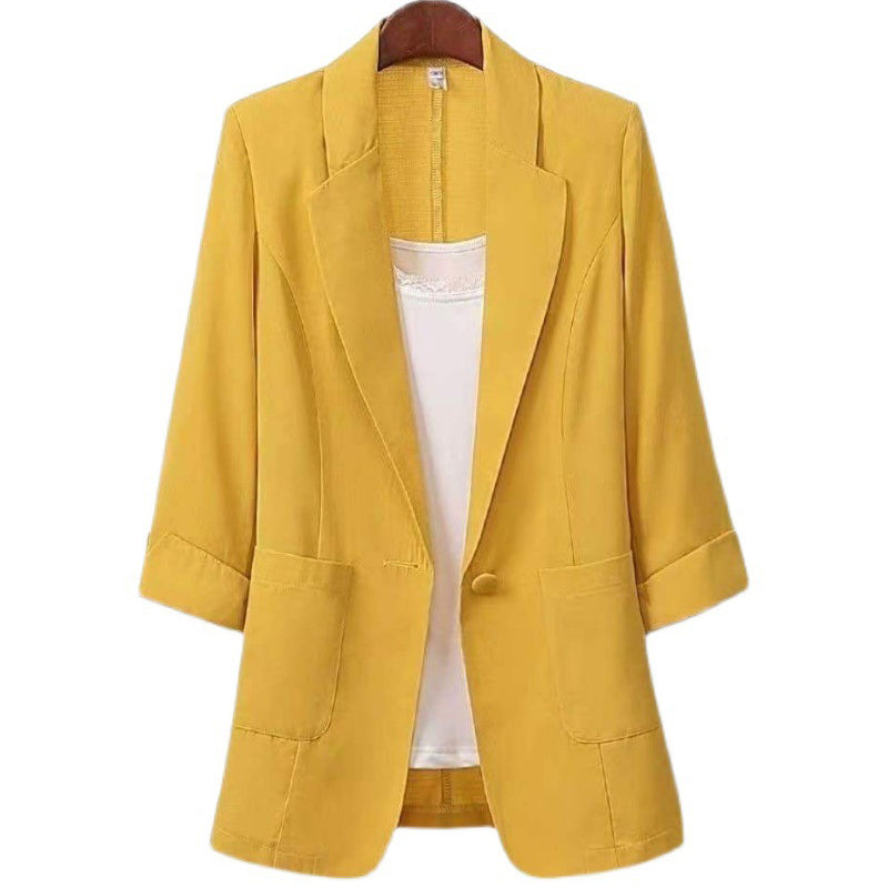 Casual Loose-Fit 3/4 sleeve Jacket for Women