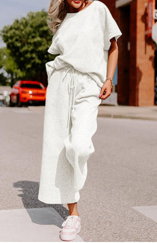 Wide Leg and trendy shirt - 2-Piece Casual Set