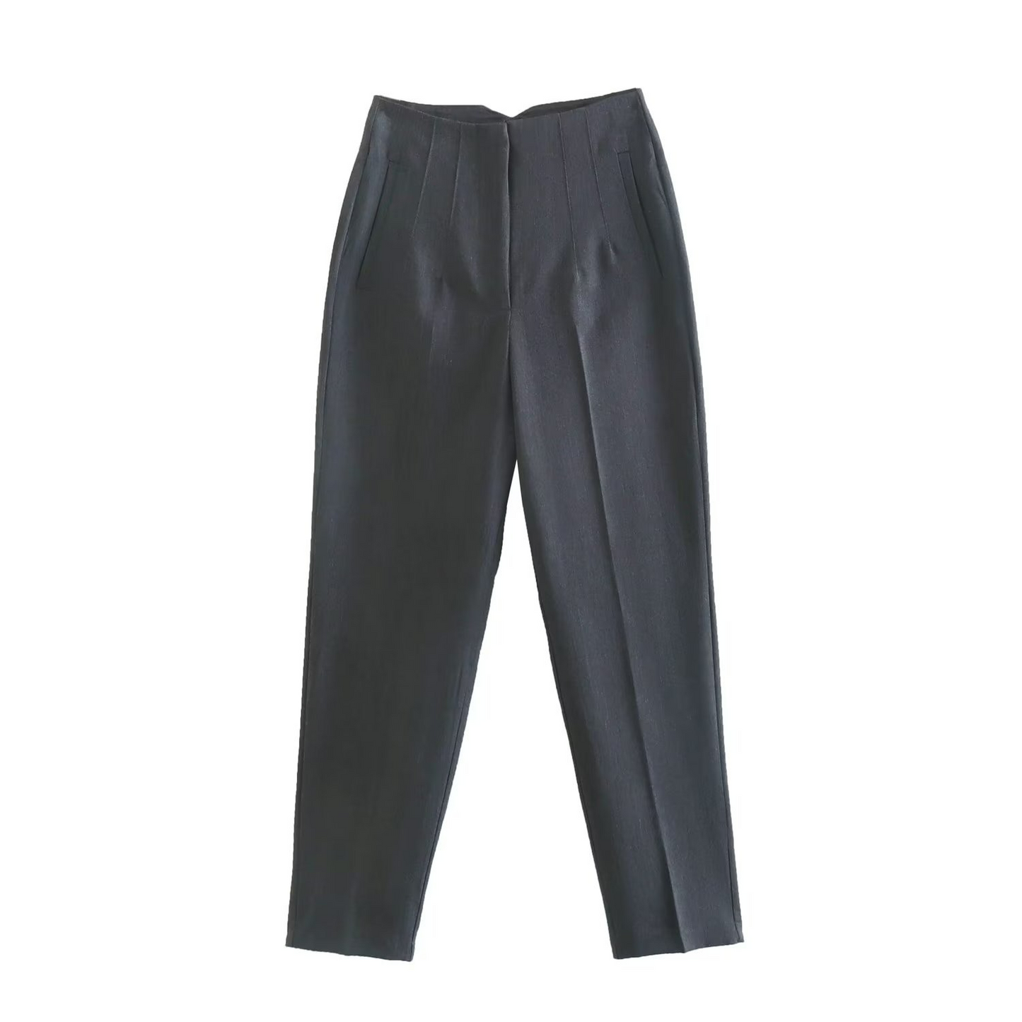 Basic Pleated Straight Leg Pants for Women