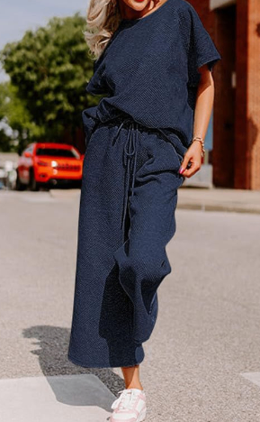 Wide Leg and trendy shirt - 2-Piece Casual Set