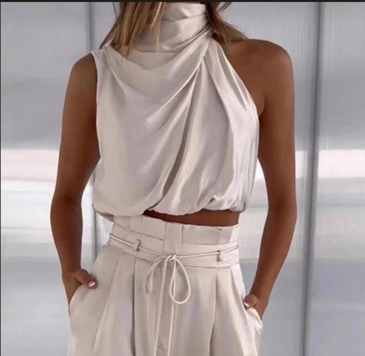 Classy versatile 2-Piece Summer Casual Sleeveless Set