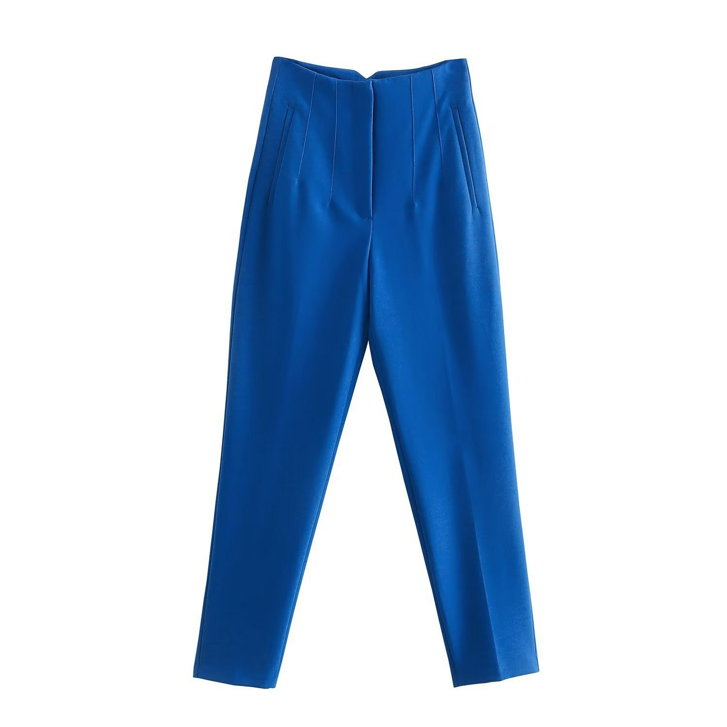 Basic Pleated Straight Leg Pants for Women