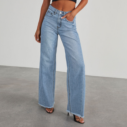 Straight Wide-Leg Jeans