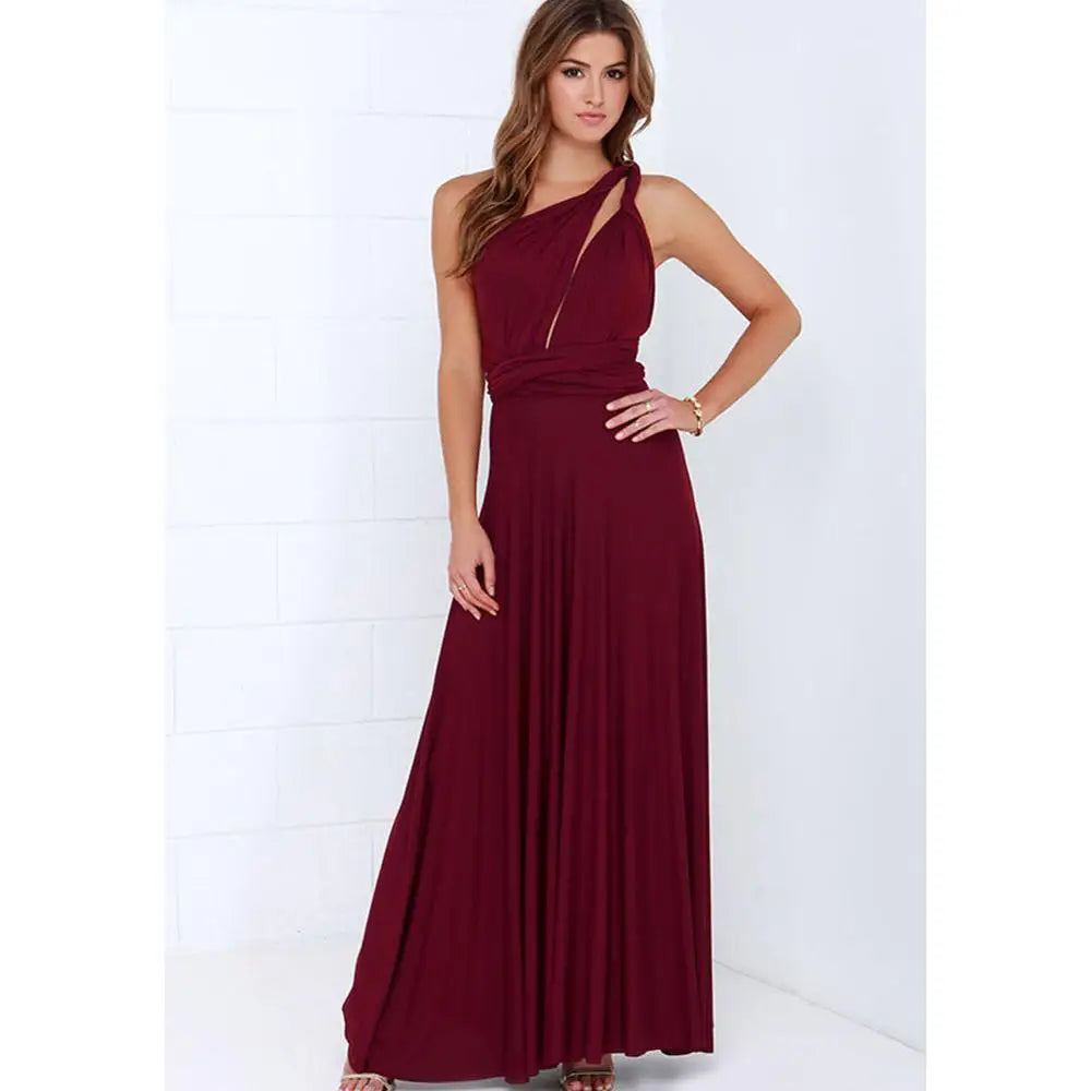 Multiway Wrap Convertible Boho Maxi Bandage Long Dress