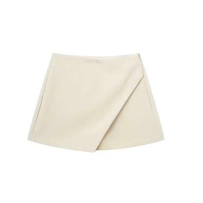Asymmetric High waist Skort For Women Asymmetric - Skirt short