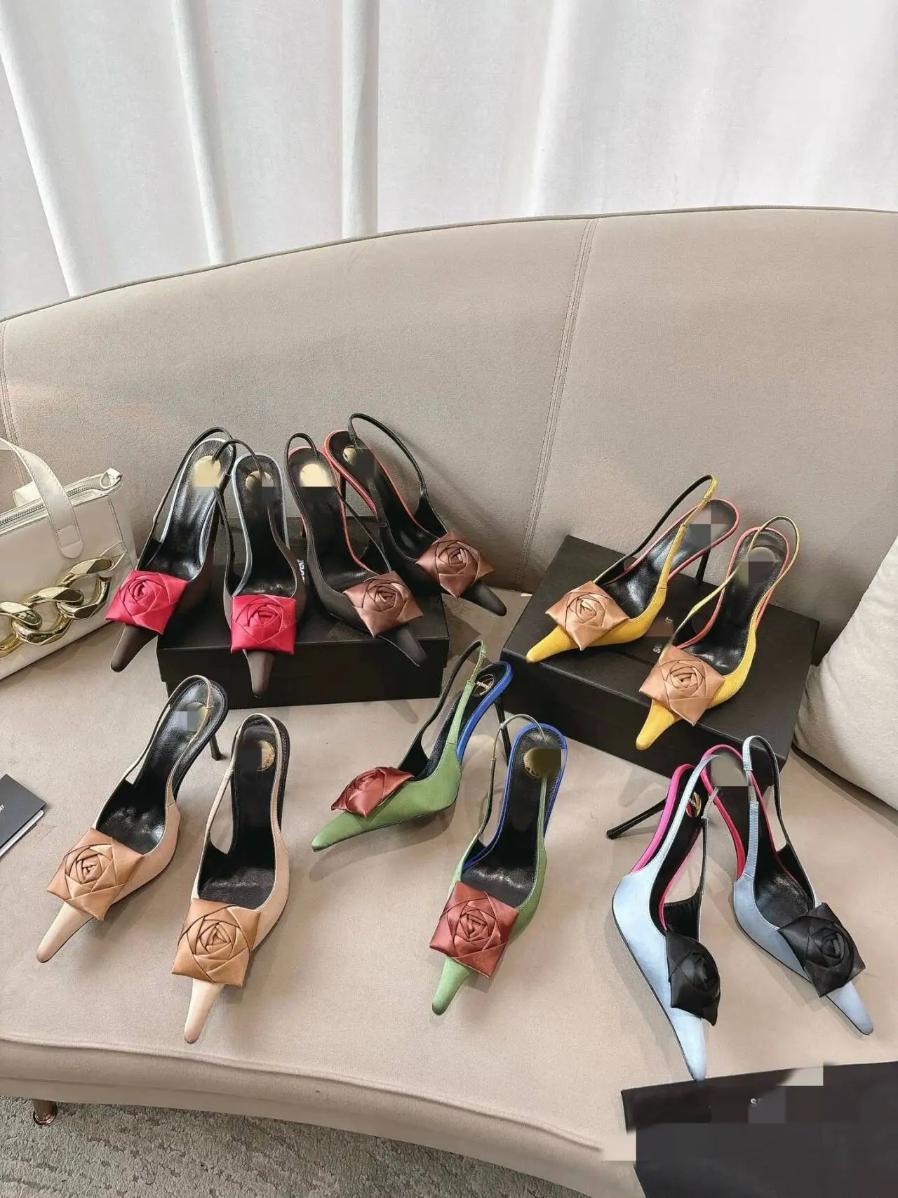 Women's Summer New Slim Fit High-heeled pointed  Sandals, Fashionable Pointed  Sandals