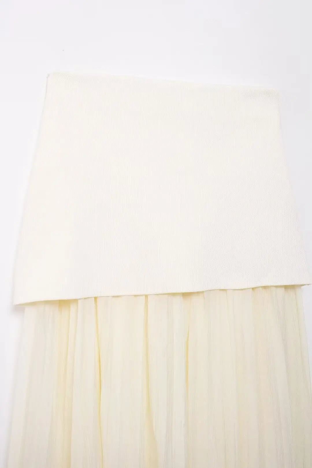 2 Piece Set Chic V-Neck Sleeveless Button Knitted Vest Top + Splicing High Waist Ankle-Length Skirt