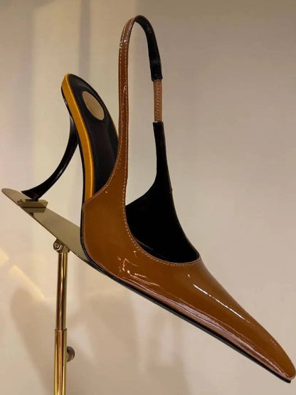 Women's Summer New Slim Fit High-heeled pointed  Sandals, Fashionable Pointed  Sandals