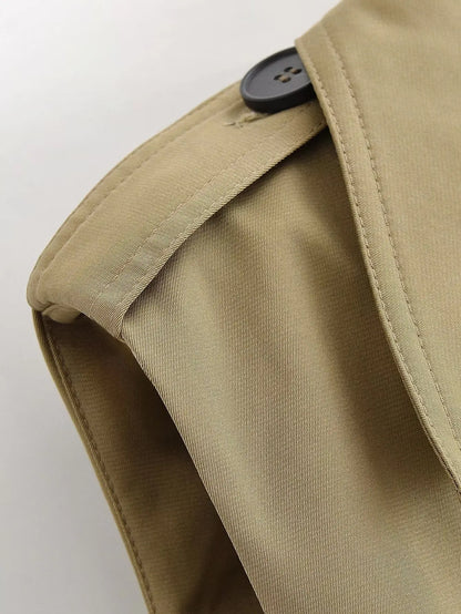 Women Elegant Commute Sleeveless Vest Jackets With Belt Spring Summer New Female High Street Chic Trench Vest Lady Casual Vests