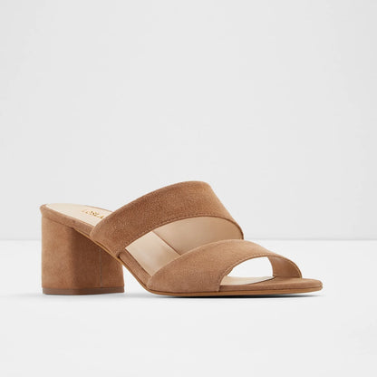 Open toe sandals with 5 cm block Heels