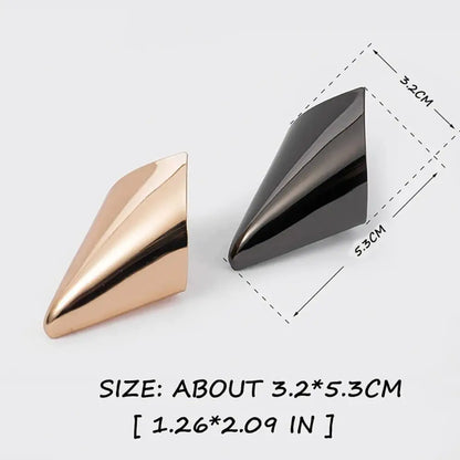 Tip Cap Decoration Anti Wear Anti-kick Shoe Pointed Protector Metal Shoe Toe Cover High Heels