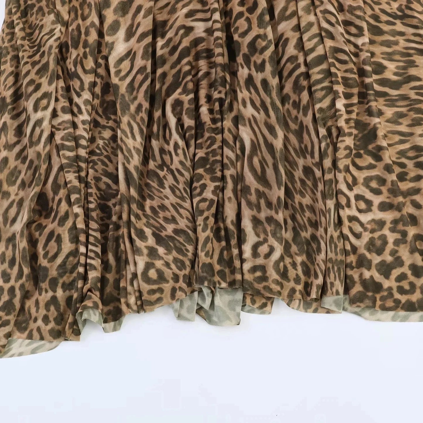 KONDALA Vintage Sexy Women Long Cami Chiffon Dress Leopard Beach Holiday Party Dress Fashion 2026 Spring Summer Elegant Dress