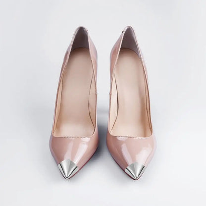 Tip Cap Decoration Anti Wear Anti-kick Shoe Pointed Protector Metal Shoe Toe Cover High Heels
