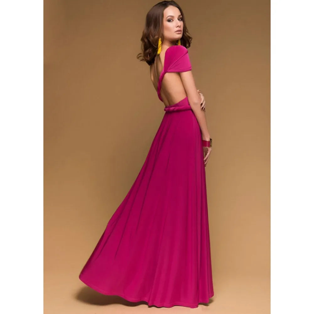 Multiway Wrap Convertible Boho Maxi Bandage Long Dress