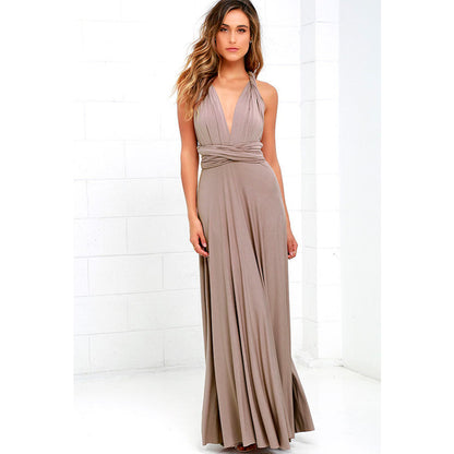 Multiway Wrap Convertible Boho Maxi Bandage Long Dress