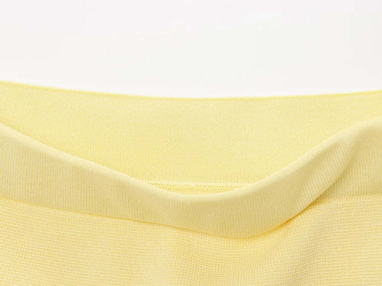 Knitted Skirt Suit Crew Neck Single-Breasted Short Sleeve Top+Fashion Elegant Elastic Waist Mini Skirt