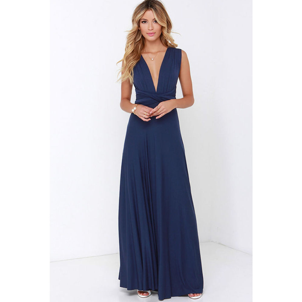 Multiway Wrap Convertible Boho Maxi Bandage Long Dress