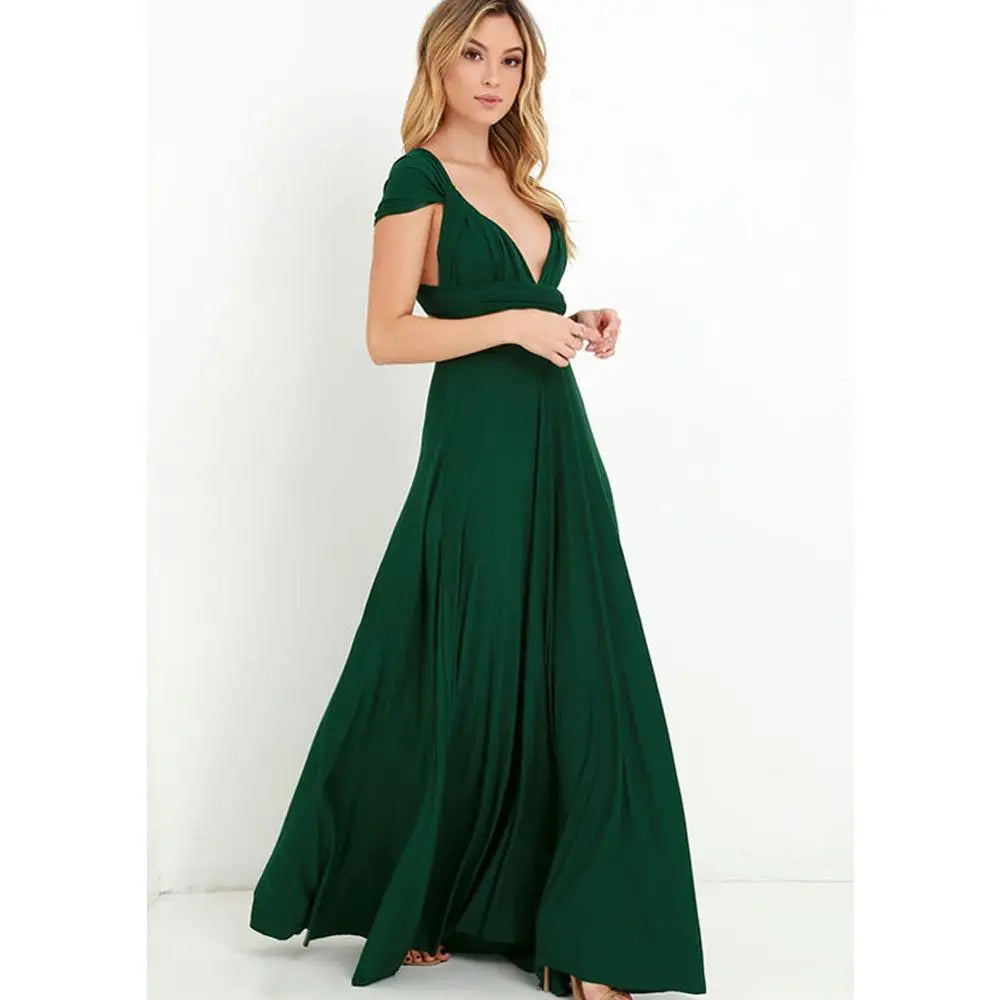 Multiway Wrap Convertible Boho Maxi Bandage Long Dress
