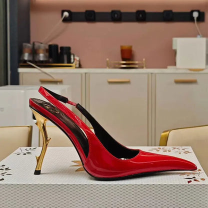 New Fashion Pointed High-heel 10.2 cm Women's Shoes open back