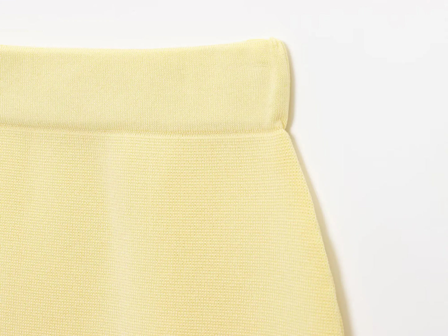 Knitted Skirt Suit Crew Neck Single-Breasted Short Sleeve Top+Fashion Elegant Elastic Waist Mini Skirt