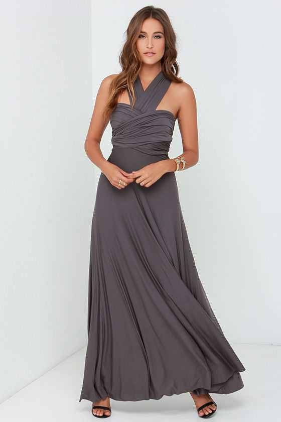 Multiway Wrap Convertible Boho Maxi Bandage Long Dress