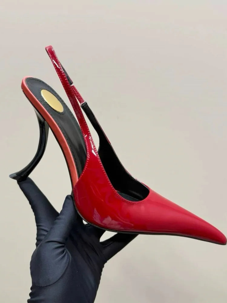 Women's Summer New Slim Fit High-heeled pointed  Sandals, Fashionable Pointed  Sandals