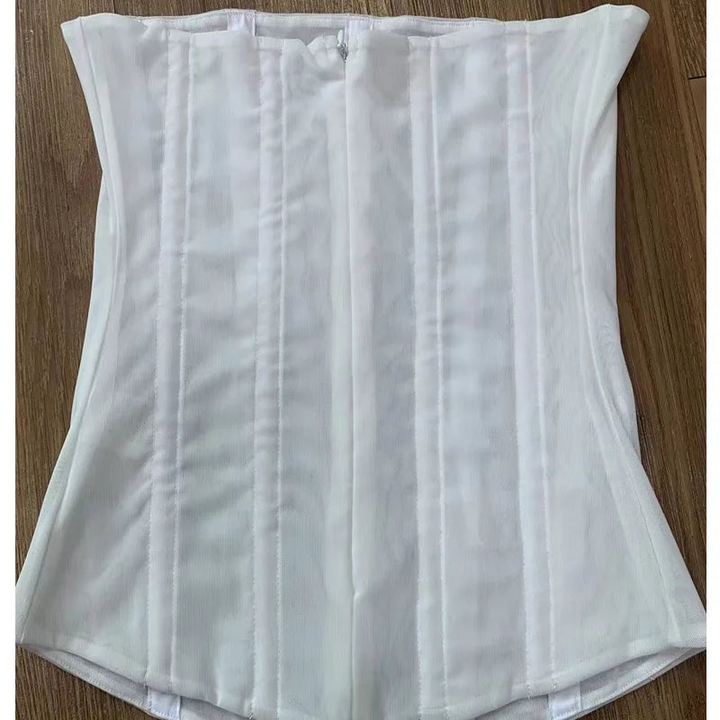 Tossy Mesh Backless Summer Vest Female Elegant Luxury Patchwork Strapless Solid Slim Streetwear Inner Sexy Y2k Tank Top Women's