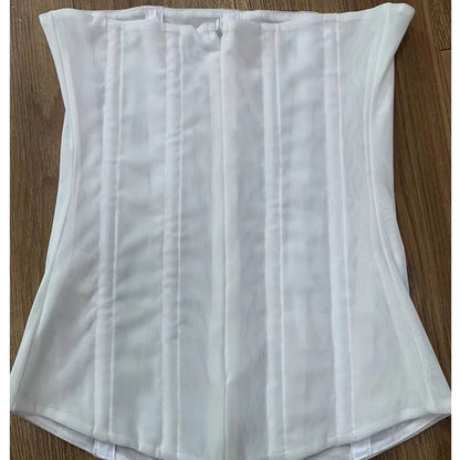 Tossy Mesh Backless Summer Vest Female Elegant Luxury Patchwork Strapless Solid Slim Streetwear Inner Sexy Y2k Tank Top Women's