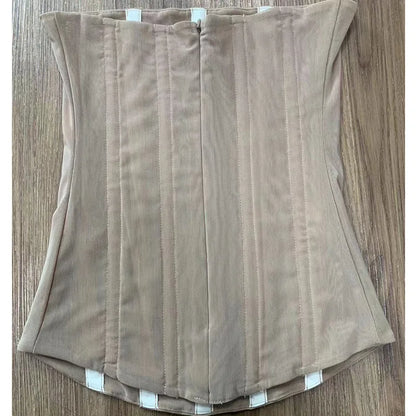 Tossy Mesh Backless Summer Vest Female Elegant Luxury Patchwork Strapless Solid Slim Streetwear Inner Sexy Y2k Tank Top Women's