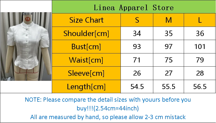 Solid Satin Round Neck Waist Cincher Shirt Slim Short Puffer Sleeved Single Breasted Tops 2026 Spring Women Elegant Blouses