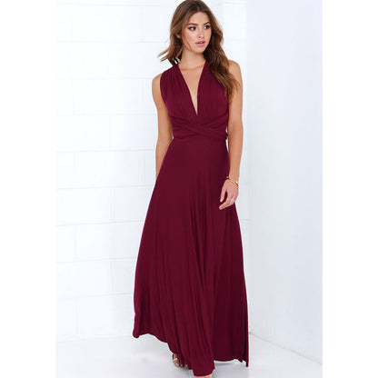 Multiway Wrap Convertible Boho Maxi Bandage Long Dress