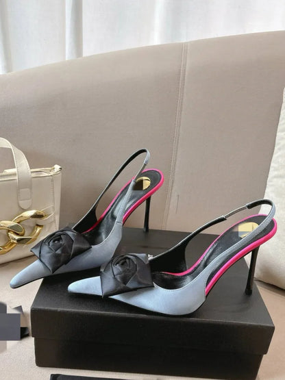 Women's Summer New Slim Fit High-heeled pointed  Sandals, Fashionable Pointed  Sandals