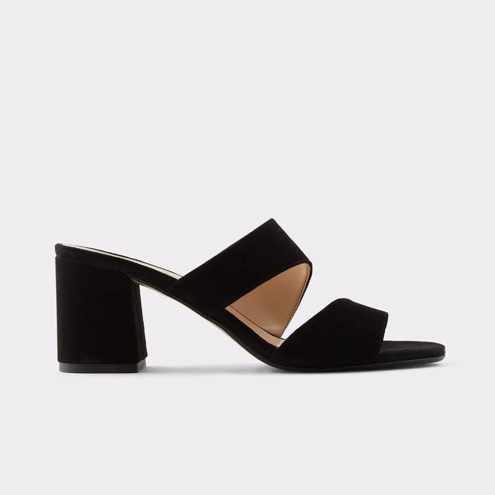 Open toe sandals with 5 cm block Heels