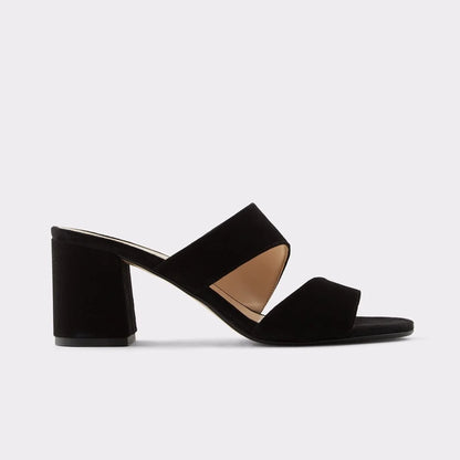 Open toe sandals with 5 cm block Heels
