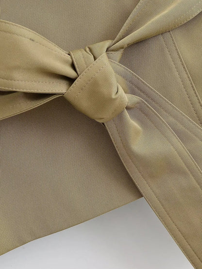 Women Elegant Commute Sleeveless Vest Jackets With Belt Spring Summer New Female High Street Chic Trench Vest Lady Casual Vests