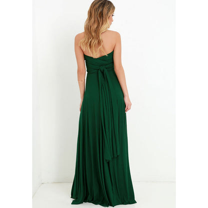 Multiway Wrap Convertible Boho Maxi Bandage Long Dress