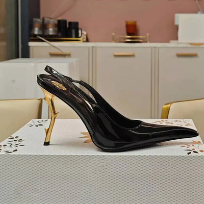 New Fashion Pointed High-heel 10.2 cm Women's Shoes open back